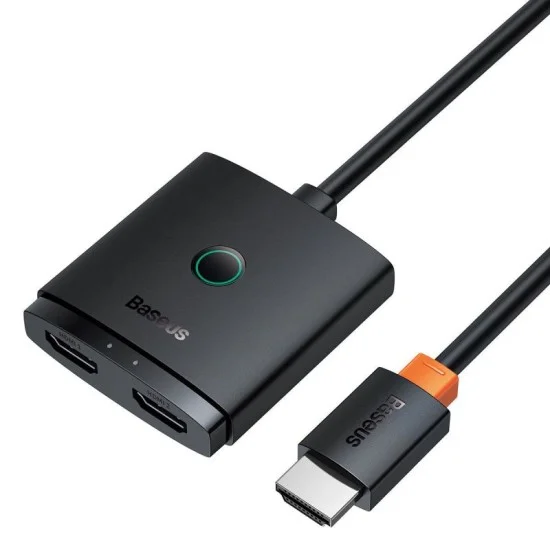 Baseus AirJoy 2-in-1 Bidirectional HDMI Switch 1m &ndash; Black